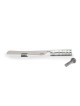 Yair Emanuel Colorful Rings Challah Knife With Mini Salt Shaker (Choic